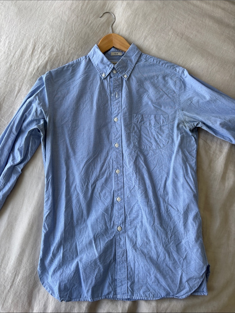 J. Crew Light Blue Button-Down Oxford Shirt